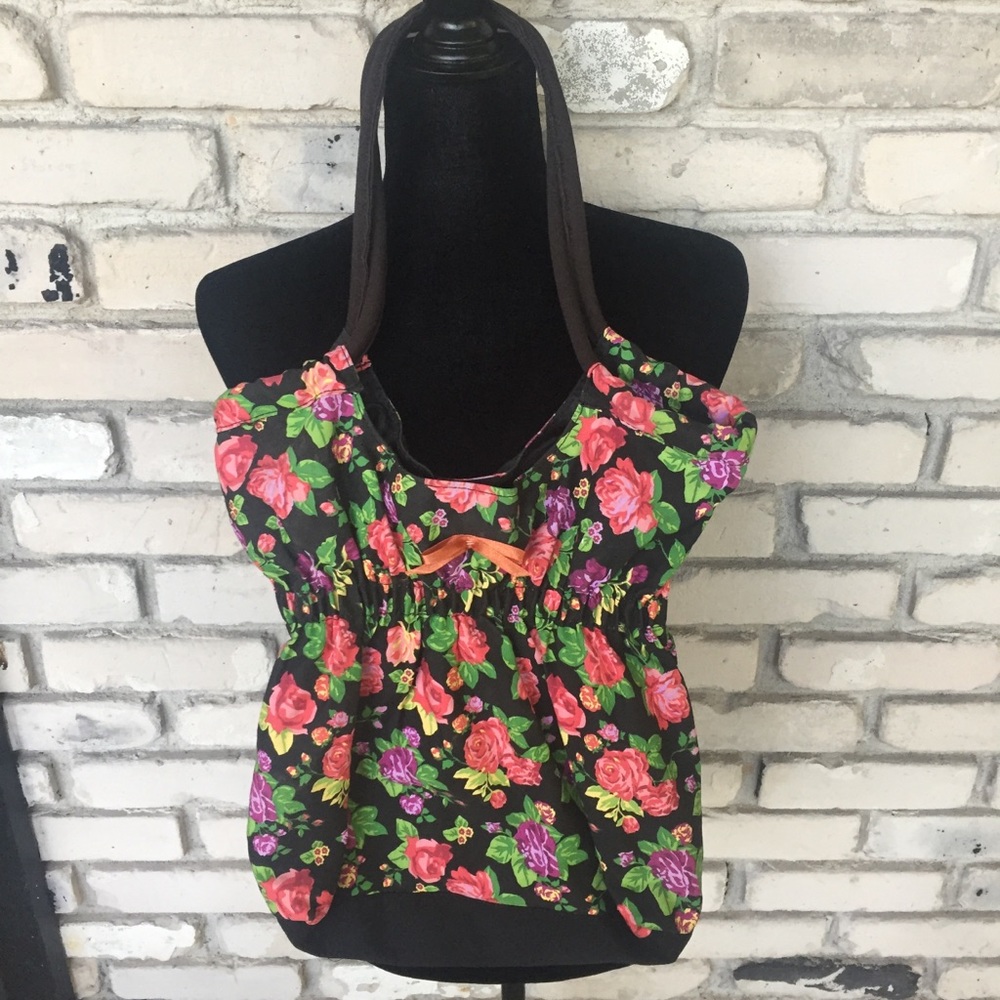 Purse shaped as a floral dress